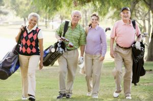 4507136-Portrait-Of-Four-Friends-Enjoying-A-Game-Golf-Stock-Photo-senior